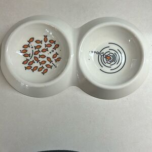 Van Ness Plastics EcoWare  Bamboo dual Cat  bowl